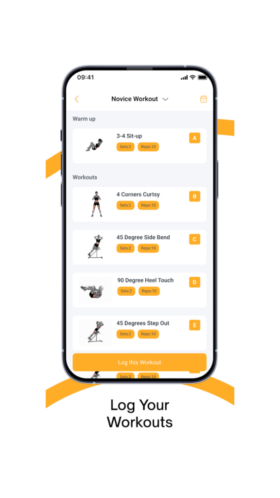 Voltex app on a phone showing a custom workout log for remote functional training