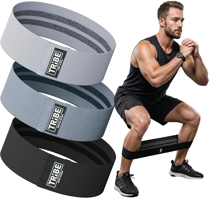 Three fabric hip resistance bands